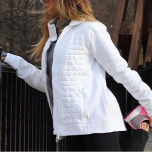 NWT - Lululemon Fleece Be True Jacket - White